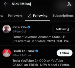 Nicki Minaj Follows Peter Obi On X After Viral Repost 2 IMG 20260919 071448