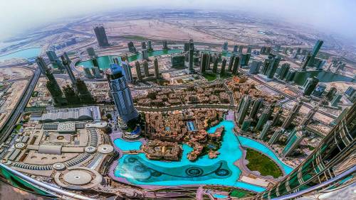 Dubai United Arab Emirates Burj Khalifa top