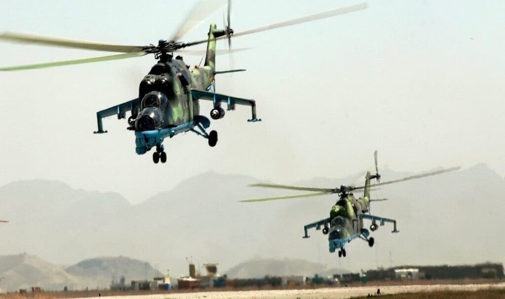 ‘Terrorists In Helicopter’ Kill 32, Shell Houses, Church In Southern Kaduna 56 NAF Helicopter