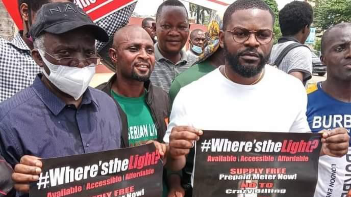 Human rights activists Femi Falana and Falz