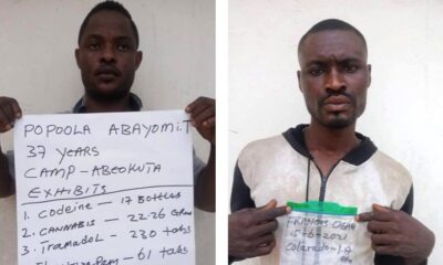 Abayomi Popoola the NDLEA staff who is a drug dealer and Ogah his despatch rider 1 1 e1624196372756