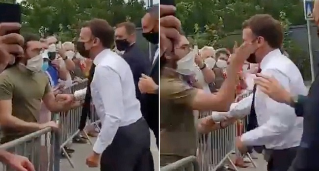 FRANCE PRESIDENT MACRON SLAPPED