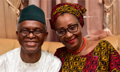 Kaduna State Governor Nasir El Rufai and wife Hadiza El Rufai