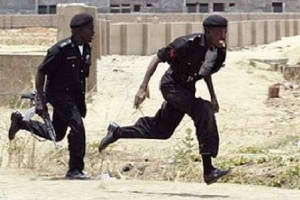 Policemen on the run