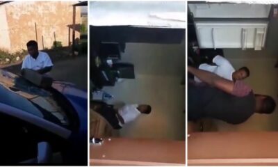 Lady destroys boyfriends car and apartment after she caught him cheating