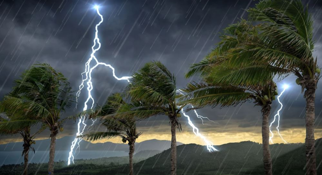 rain and thunderstorm