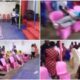 Pastor lifts man off the floor and throws him into the congregation during deliver 1