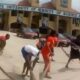 sweeping students