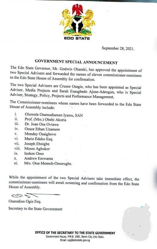 appoint