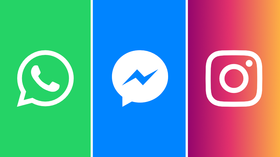 whatsapp, facebook, instagram
