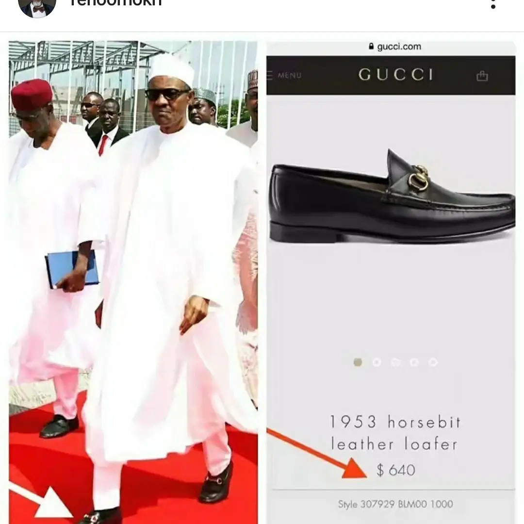 buhari;s shoe