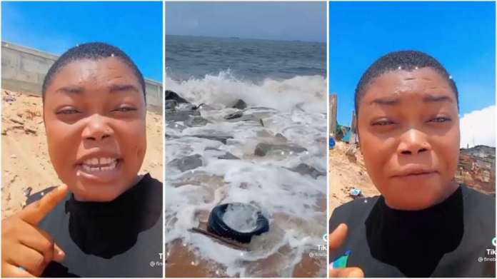 Lady takes mans name to the seashore and curse him