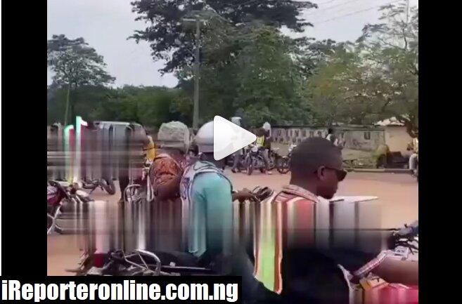 Shocking As Lady Runs Mad After Getting Off From Okada (Video)