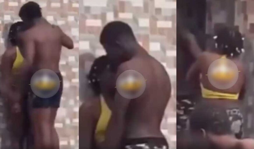 $ex Starved Boy Smooches Lady By The Poolside; Drags Her To A Room To Finish Her Completely