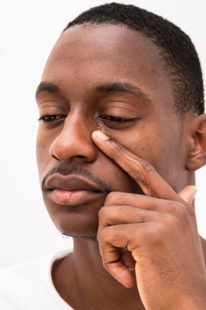 front view black man crying 23 2148734077
