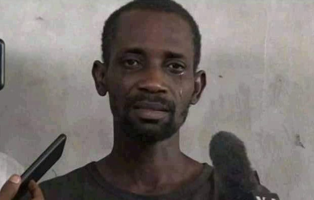 Abdulmalik Tanko crying