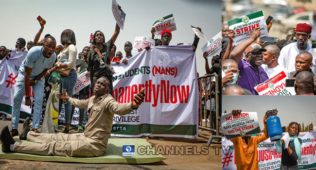 Nigerian students protest
