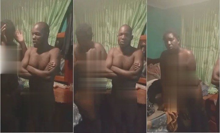 husband caught wife