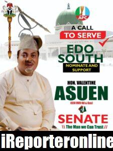 EDO Youth Vanguard Tells Hon Valentine Asuen to Run for Edo South Senatorial District 58 IMG 20220309 WA0029