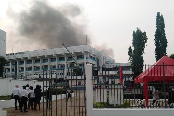 BREAKING: CBN Office On Fire (Photos)