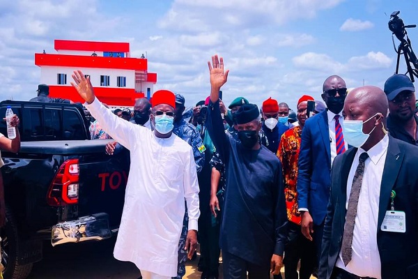 Osinbajo Arrives Ebonyi (Photos)