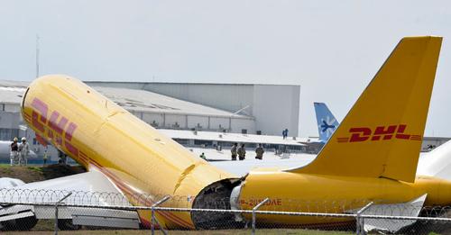 Cargo Plane Breaks Into Two During Emergency Landing