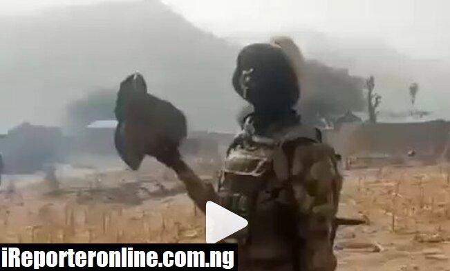 Nigerian Soldier Dares Boko Haram To Come Out For A Fight, See What Happened Next (Video)