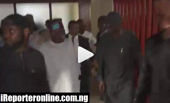 Moment Tinubu Stormed Venue Of APC Presidential Primary Screening (Video)