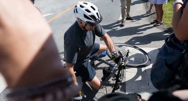 Joe Biden bicycle fall 3