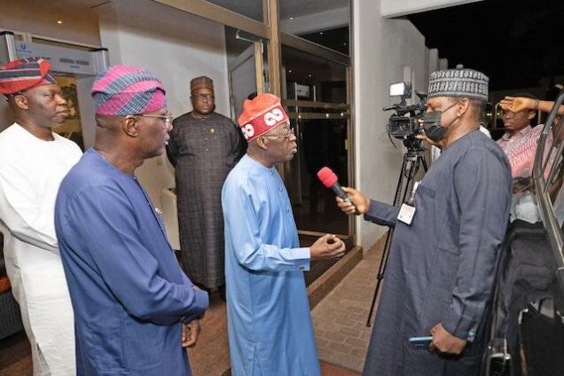 Tinubu speaks with the media 636x424 1