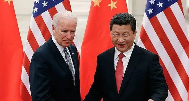 Joe Biden with Chinese president