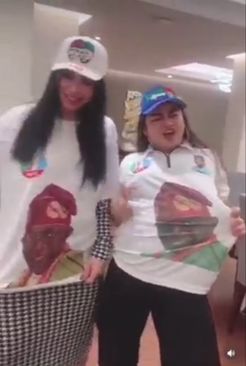White Ladies 'Oyinbo' Campaign For Tinubu (VIDEO)