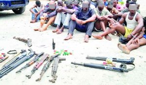 ISWAP Terrorist Arrested In Ogun 60 Arrested suspects that allegedly attacked a police post at Ukpo community Anambra State during their parade at the Command