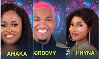 BBNaija season 7 Amaka and Phyna Fight Over Groovy e1660571214535