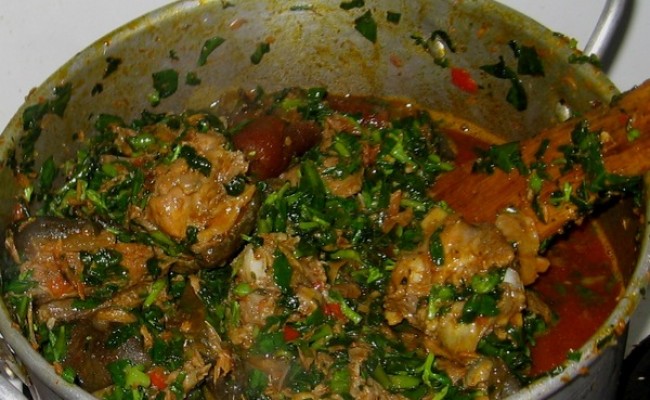 Cooking Hot Edikang Ikong vegetable soup 650x400 1