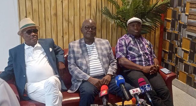 Hours After Meeting With Obi, Obasanjo And Atiku In London, See What Wike, Ortom And Ikpeazu Just Did
