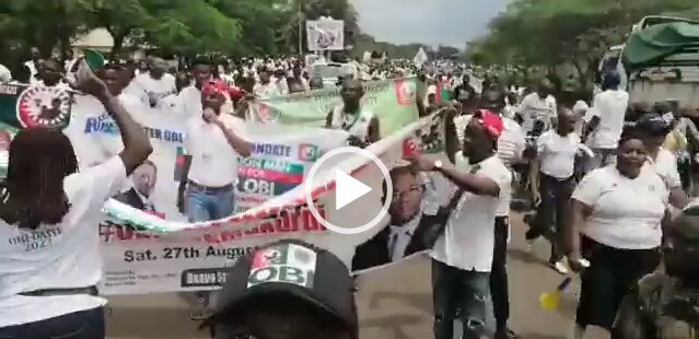 VIDEO From March Held For Peter Obi In Makurdi