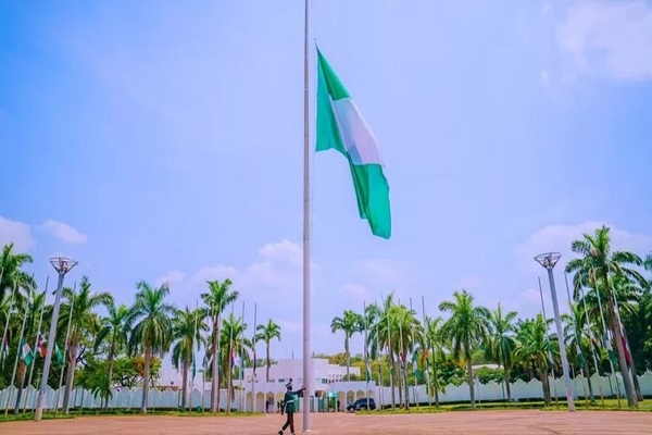 Nigerian Flag half mast