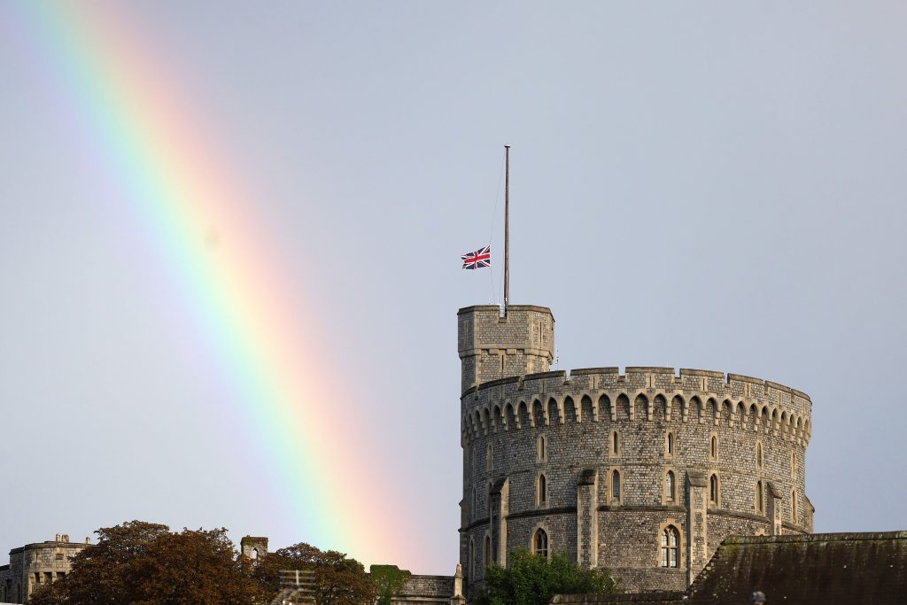 rainbow after queens death