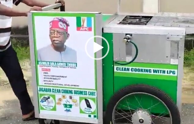 This Campaign Is Getting Interesting Already, Jagaban Clean Cooking Business Cart Spotted (VIDEO)