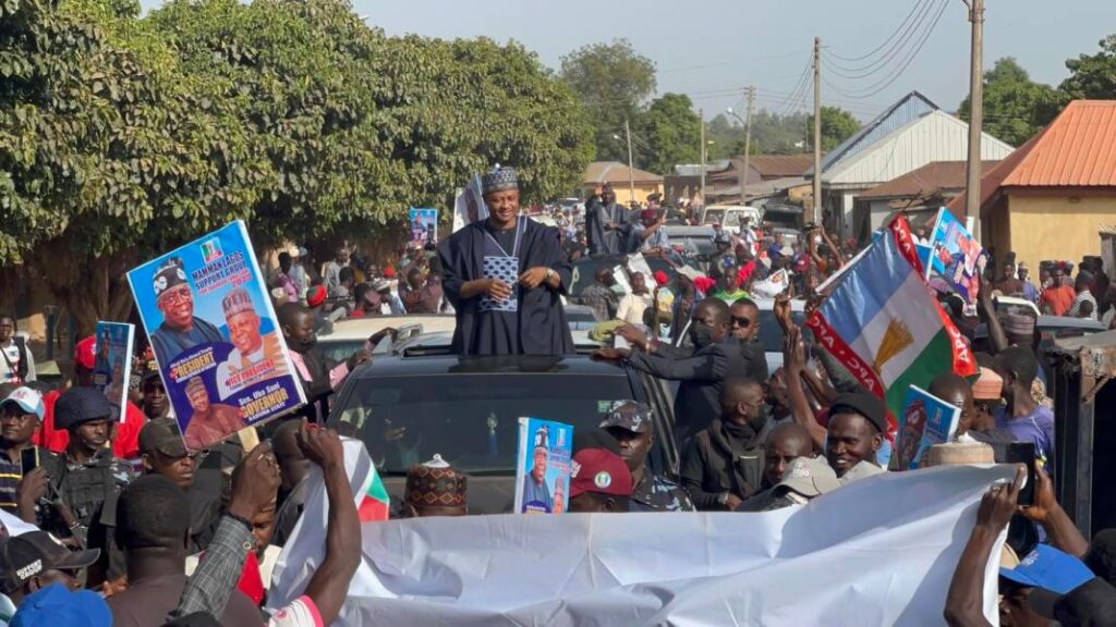 Uba Sani campaigning