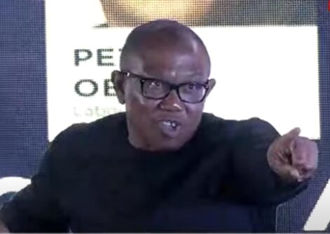 Moment Peter Obi Lost His Cool, Attacked Dino Melaye During Arise TV Debate (VIDEO)