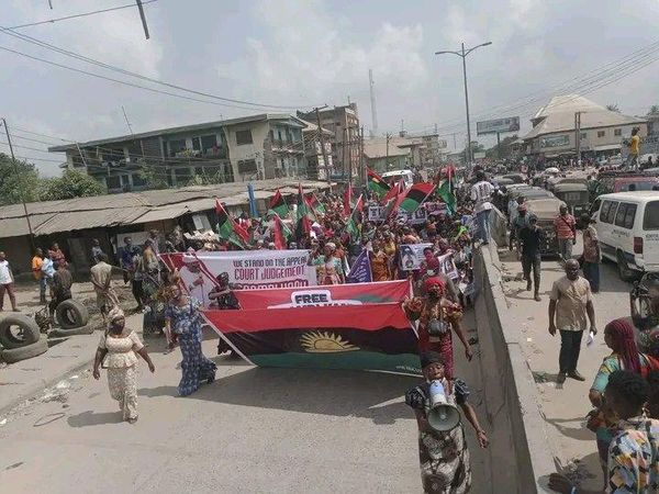 Women Protest FG's Refusal To Release Nnamdi Kanu (PHOTOS) - IReporteronline