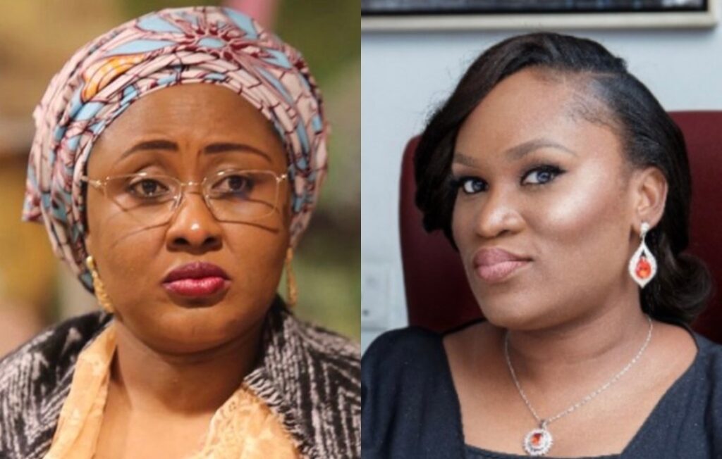 Aisha Buhari and Zainab Kassim