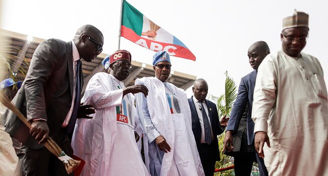 Tinubu Buhari Lagos rally