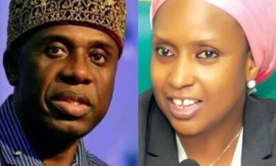 Rotimi Amaechi and Hadiza Bala Usman