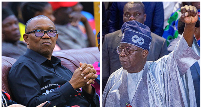 Peter Obi and Bola Tinubu