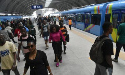 Blue line train