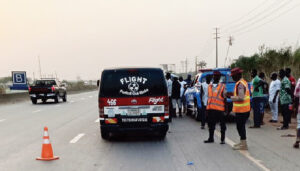 An accident scene