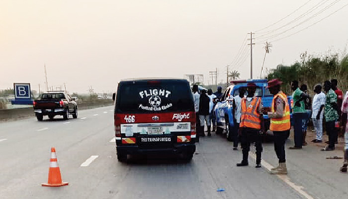 An accident scene